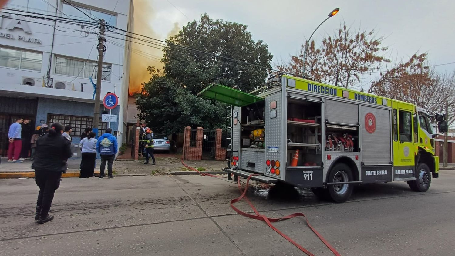 Incendio en una vivienda en Belgrano y Misiones