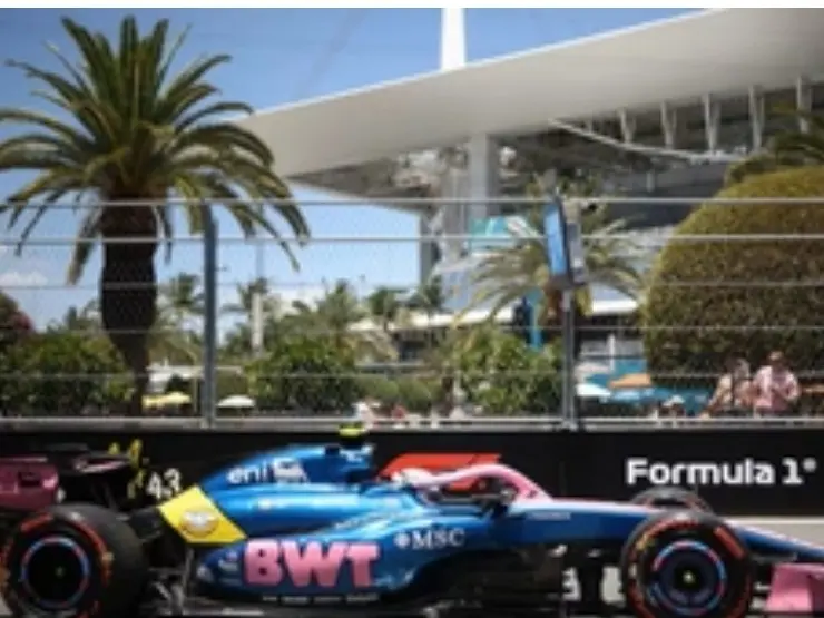 Colapinto fue séptimo en Miami y sumó 5 pts.Foto:Alpine