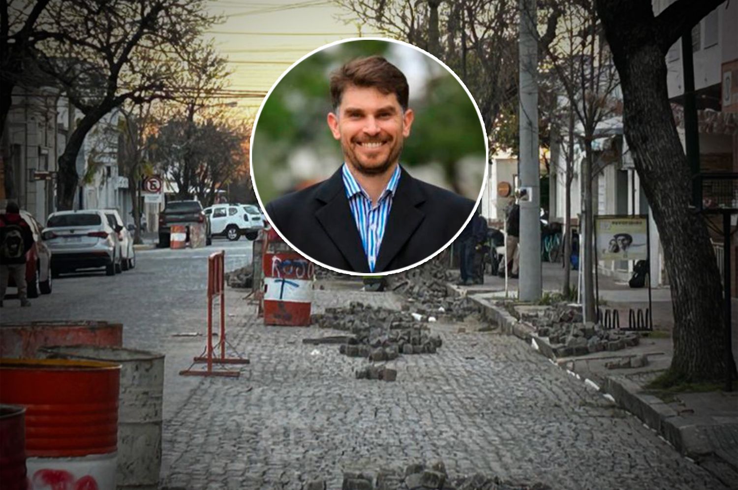 Nicolás Asensio - Secretario Obras Y Servicios Públicos | Sigue los trabajos de adoquinado en calle Saavedra