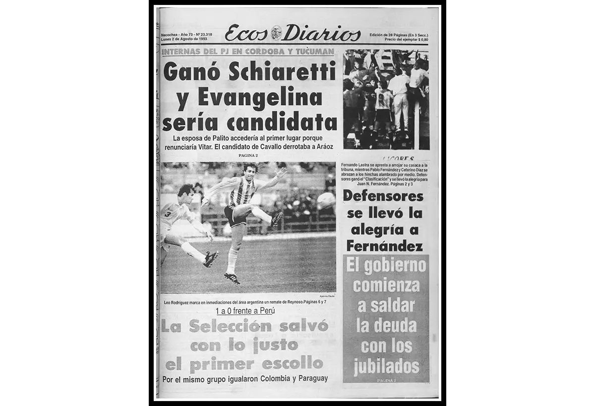 Lunes 2 de agosto de 1993