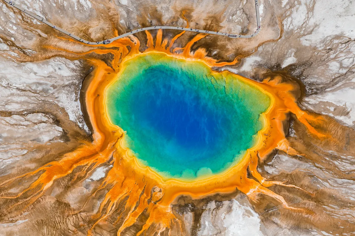 The Yellowstone Supervolcano's caldera is a testament to Earth's powerful geological forces.