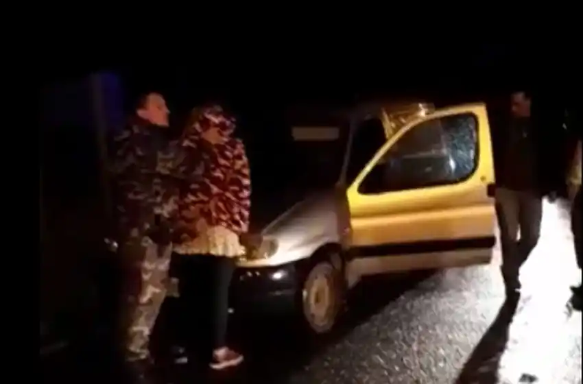 Robó 4 gomas de camión e intentó huir corriendo por la banquina