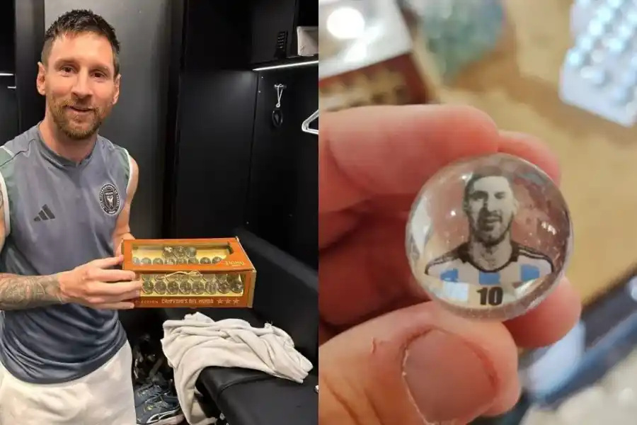 Las bolitas de una empresa de la región ya llegaron a las manos de Lionel Messi
