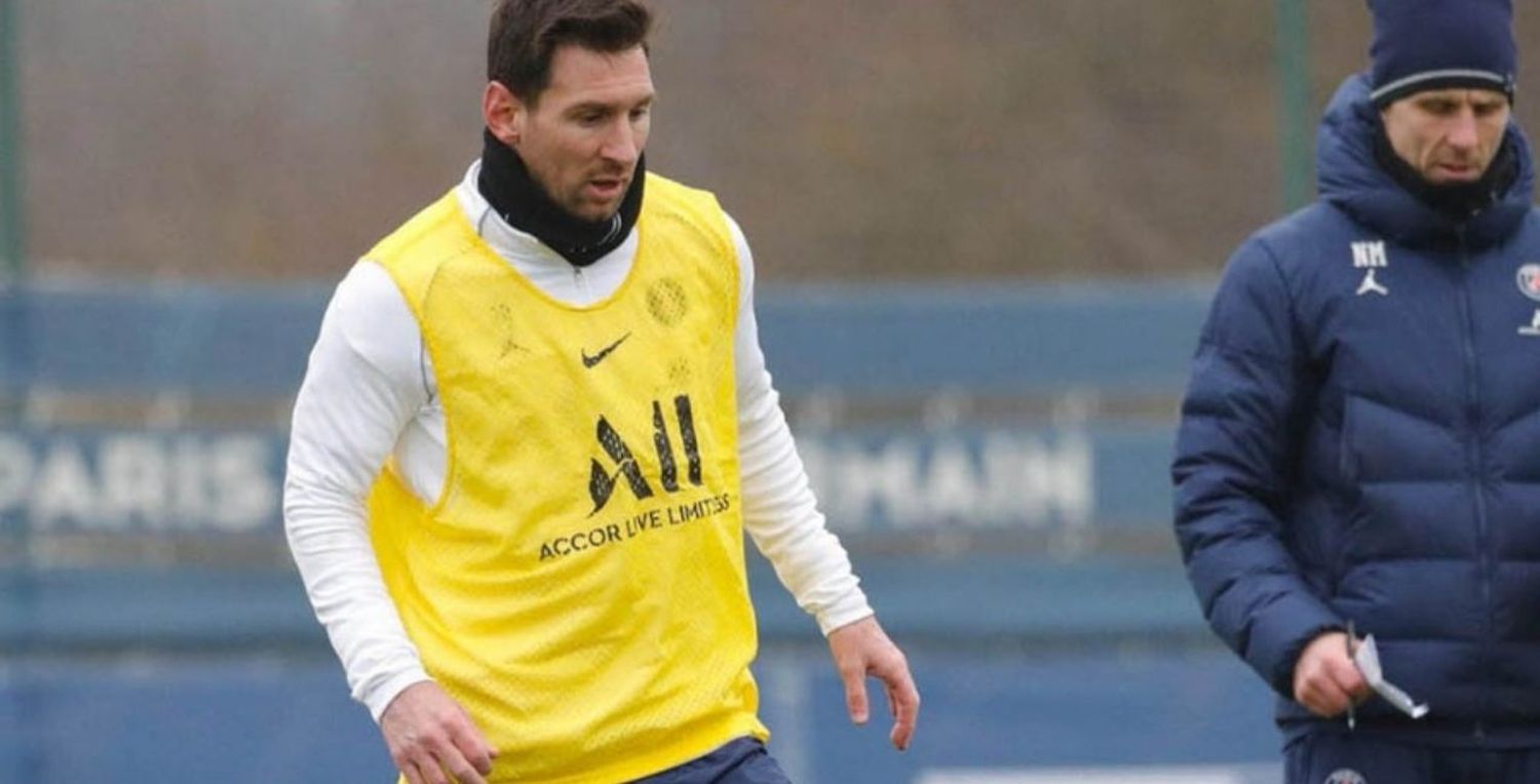 Messi volvió a entrenar con normalidad