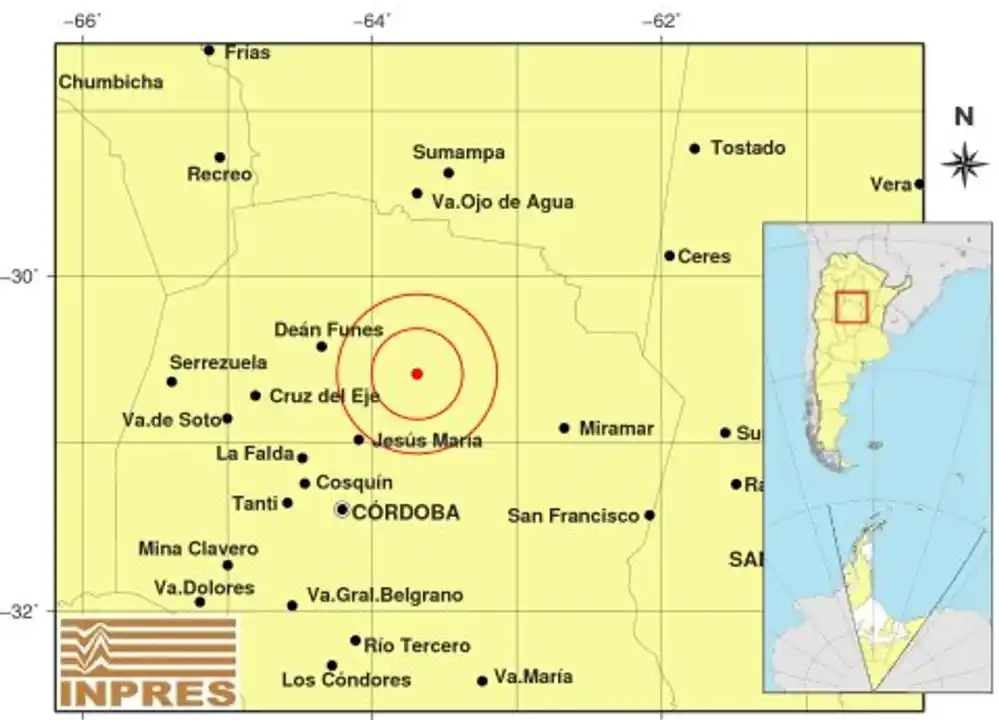 sismo en cordoba