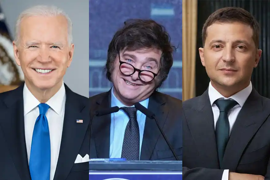 Milei habló con Biden, que no viene y le ofreció a Zelenski una cumbre de paz