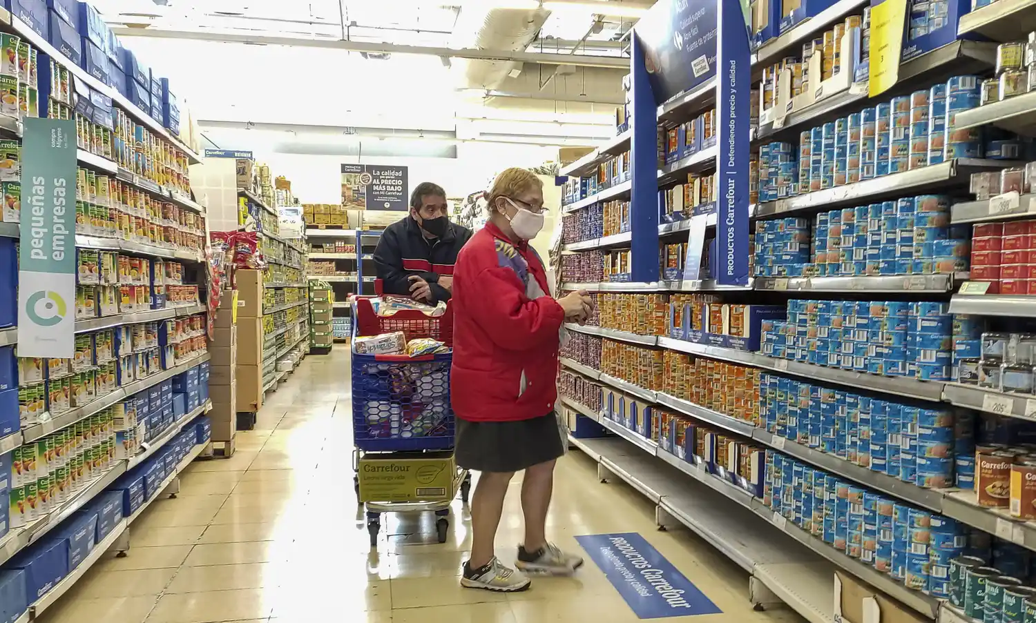 Los precios minoristas subieron 2,5 por ciento en agosto.