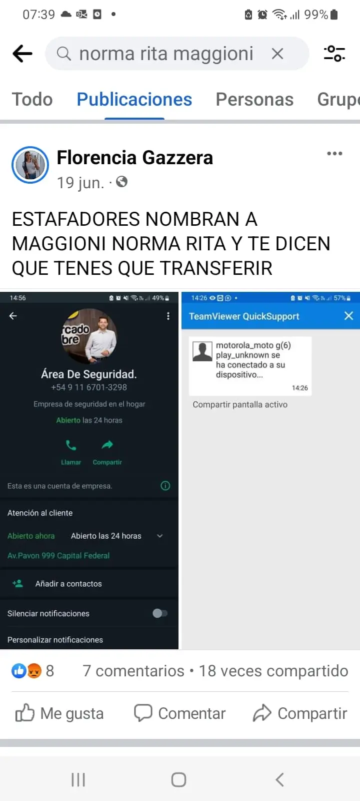 Estafas virtuales: cuidado con “Norma Rita” y los consumos en Mercado Pago
