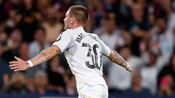 Mastantuono concretó su primer gol en Real Madrid