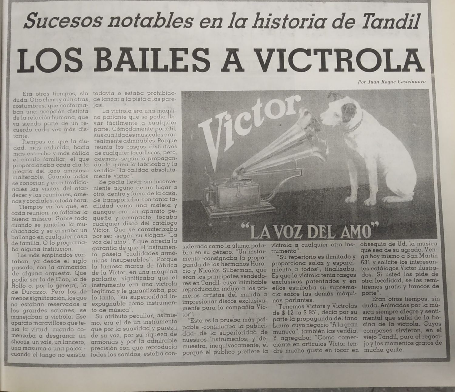 Los bailes a Victrola