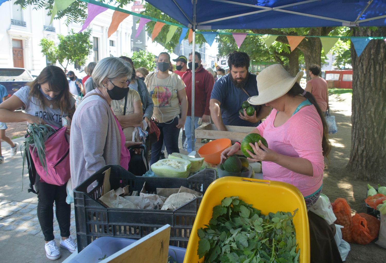 El "verdurazo agroecológico" fue un éxito y reflejó el interés del público por este tipo de consumos