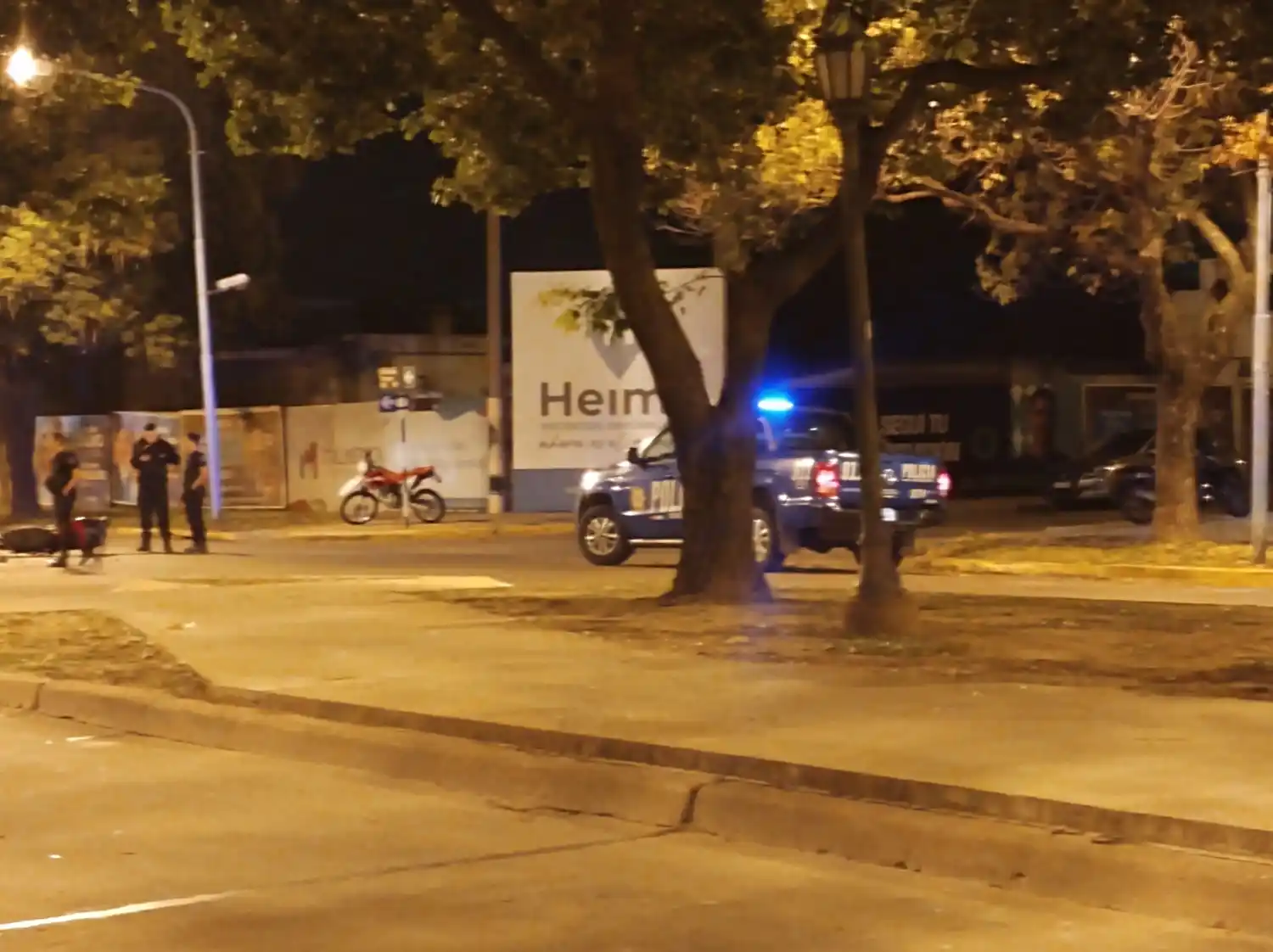 Accidente en Bv. Hipólito Yrigoyen y Sáenz Díaz | Crédito: RADIO RAFAELA