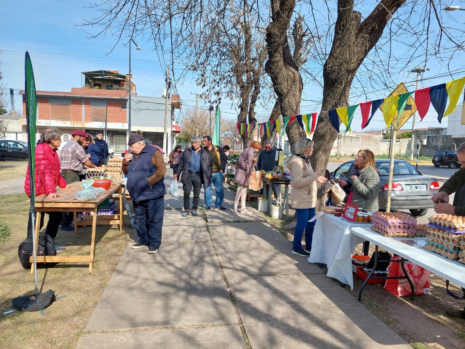 Los huerteros recorrieron varios barrios durante 2024.