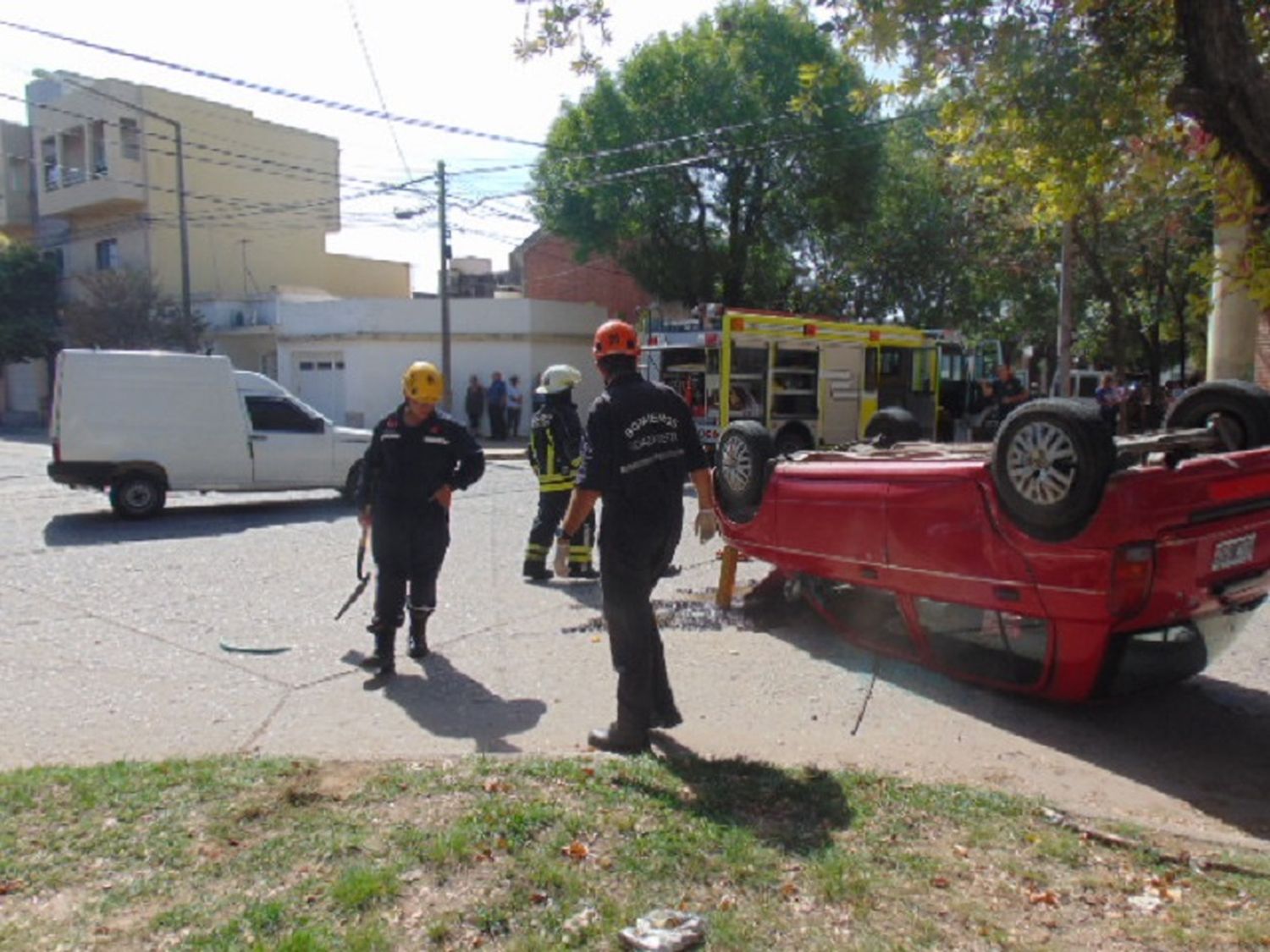 Espectacular choque en Venado Tuerto: una mujer lesionada