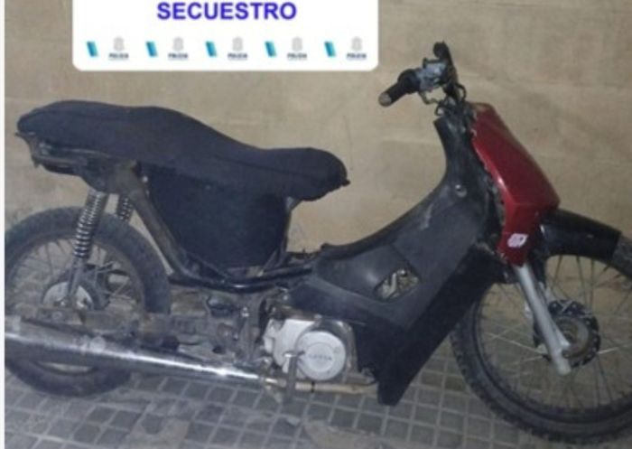Moto secuestrada
