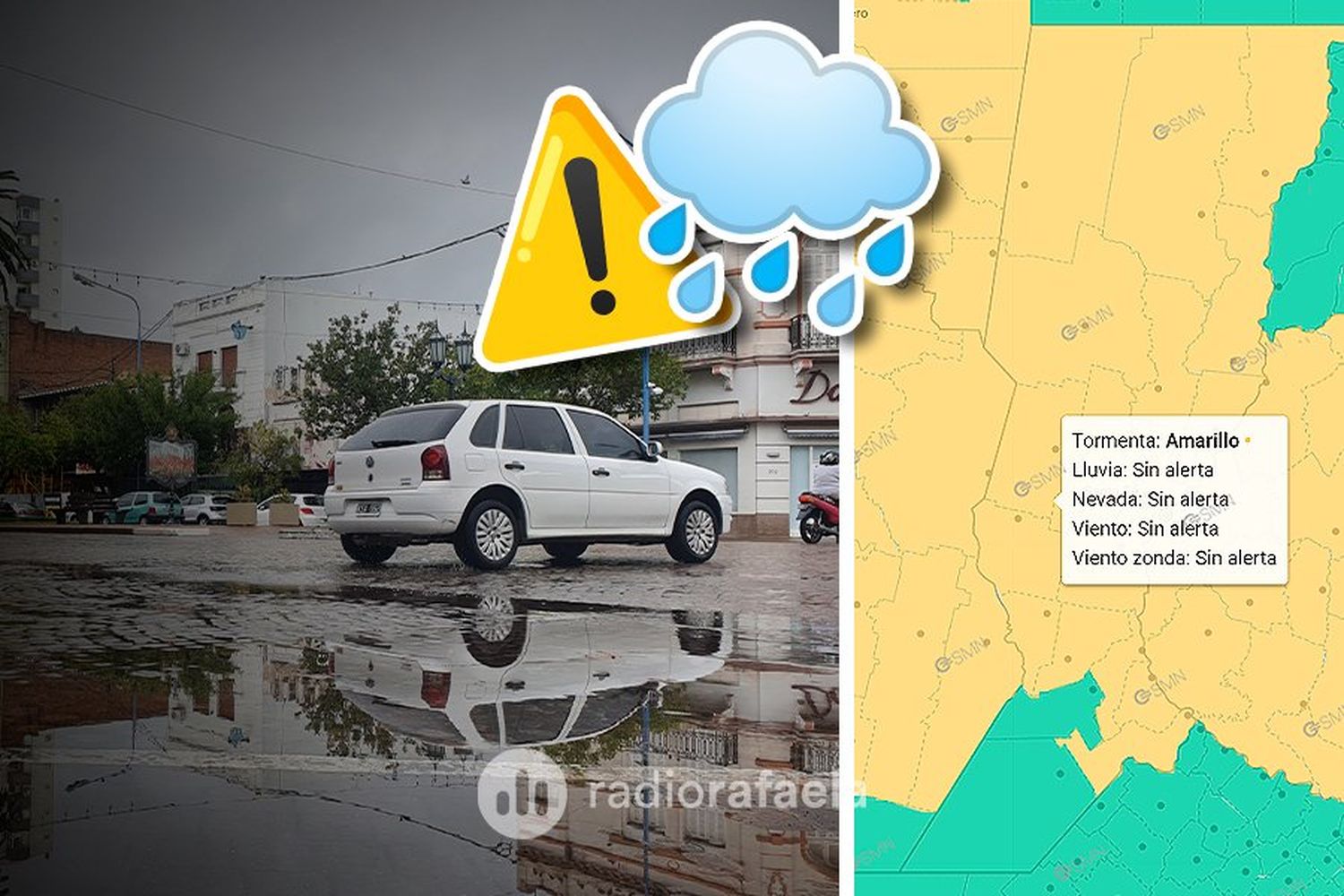 Rafaela y la región siguen bajo alerta por tormenta: ¿cuánto llovió hasta el momento?