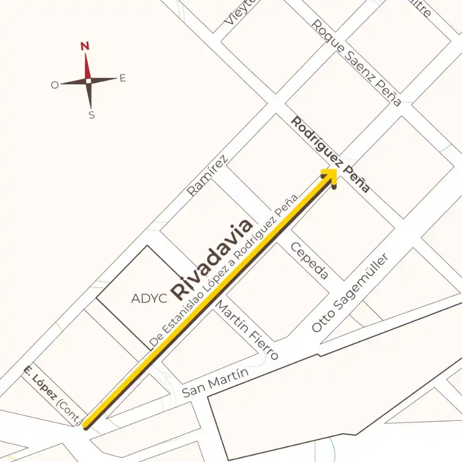 Crespo modifica el sentido de circulación en varias calles para mejorar la seguridad vial