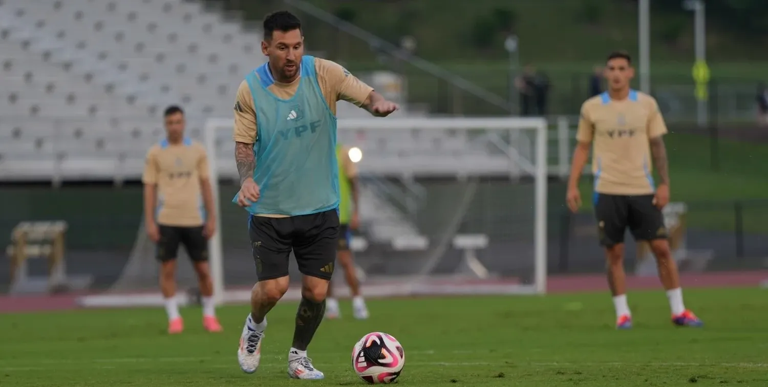 Lionel Messi sería titular ante Guatemala. Crédito: AFA