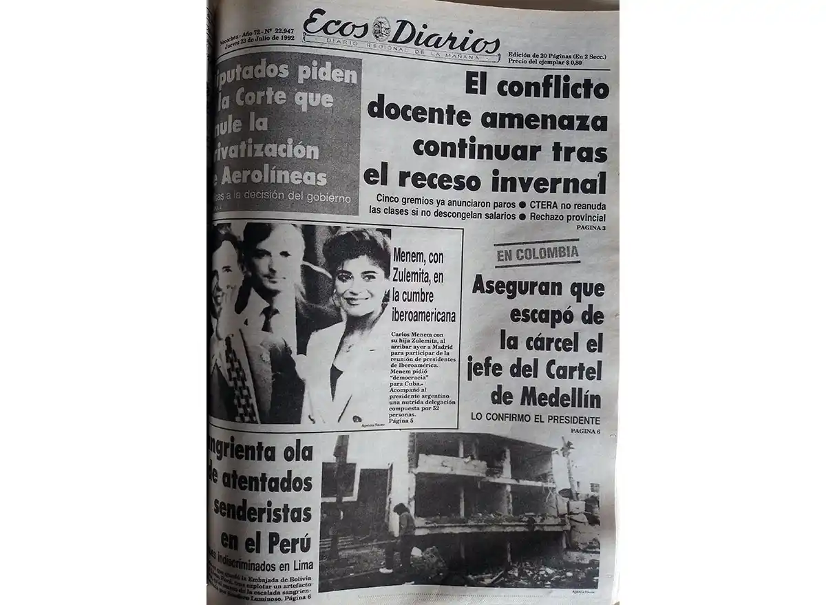 Jueves 23 de Julio de 1992