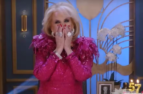 La emoción de Mirtha Legrand al celebrar los 57 años de su programa
