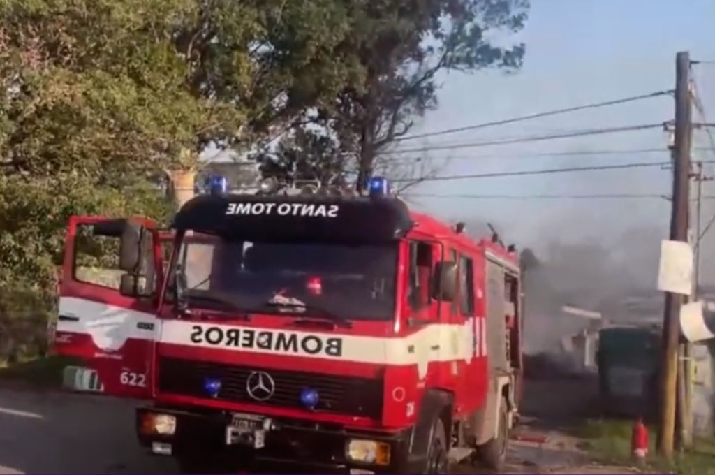 Sólo se registraron  daños materiales