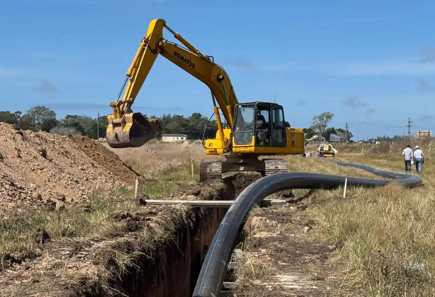 Actualmente se trabaja en la instalación de cañerías que permitirán interconectar ambos sistemas.