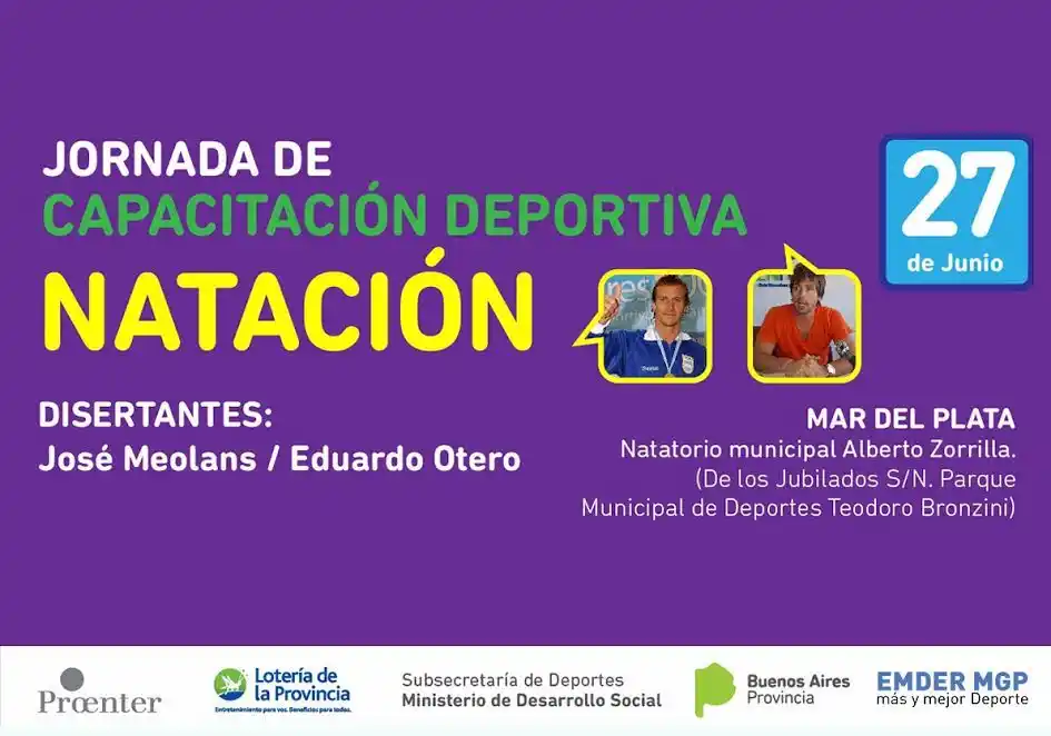Meolans y Otero estarán en el Natatorio