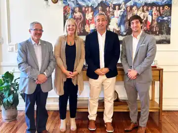 El intendente Pablo Javkin recibió a las nuevas autoridades de COCIR