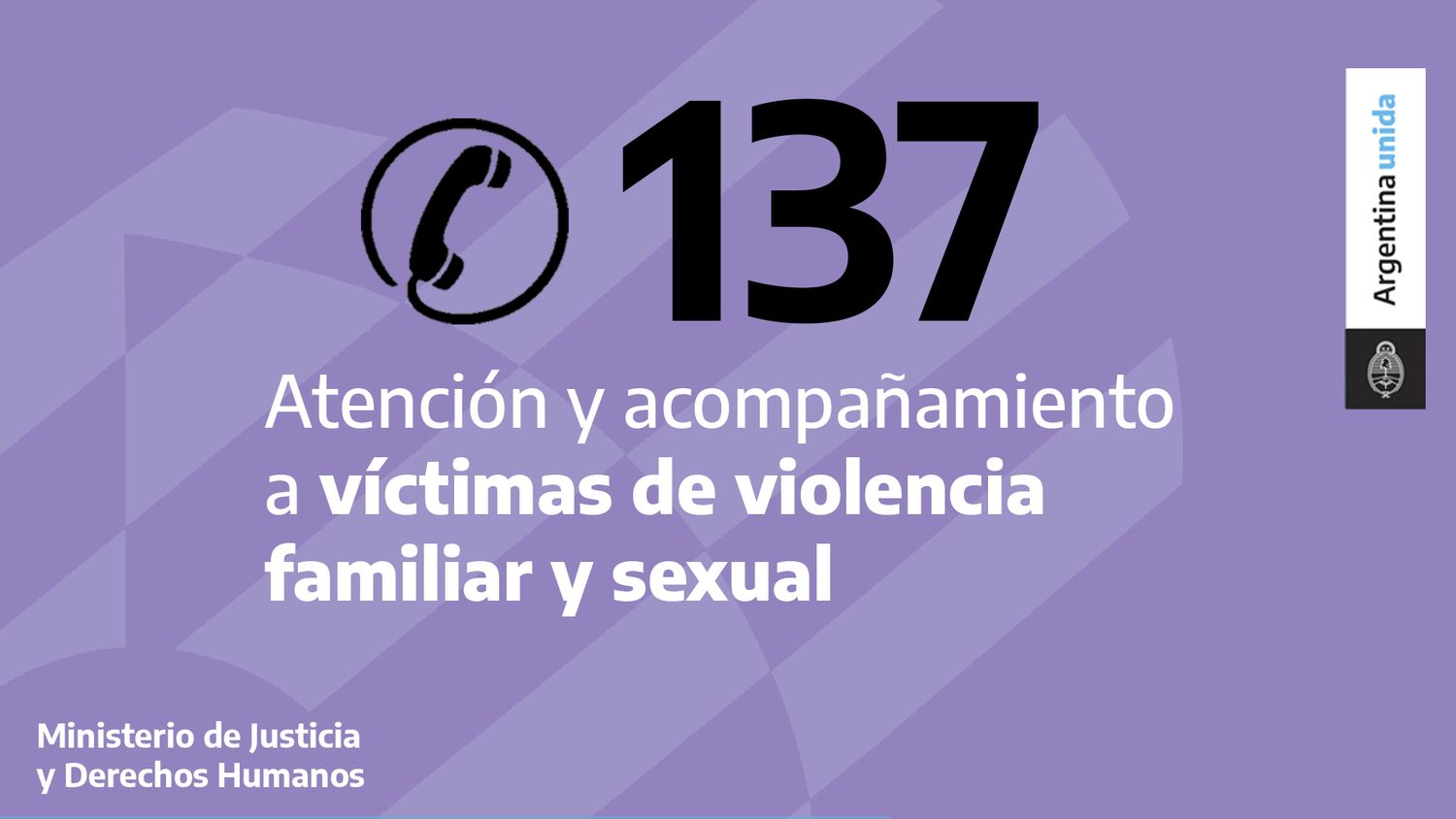 La línea 137 recibió casi 23 mil llamados por hechos de violencia sexual y familiar en lo que va del 2023