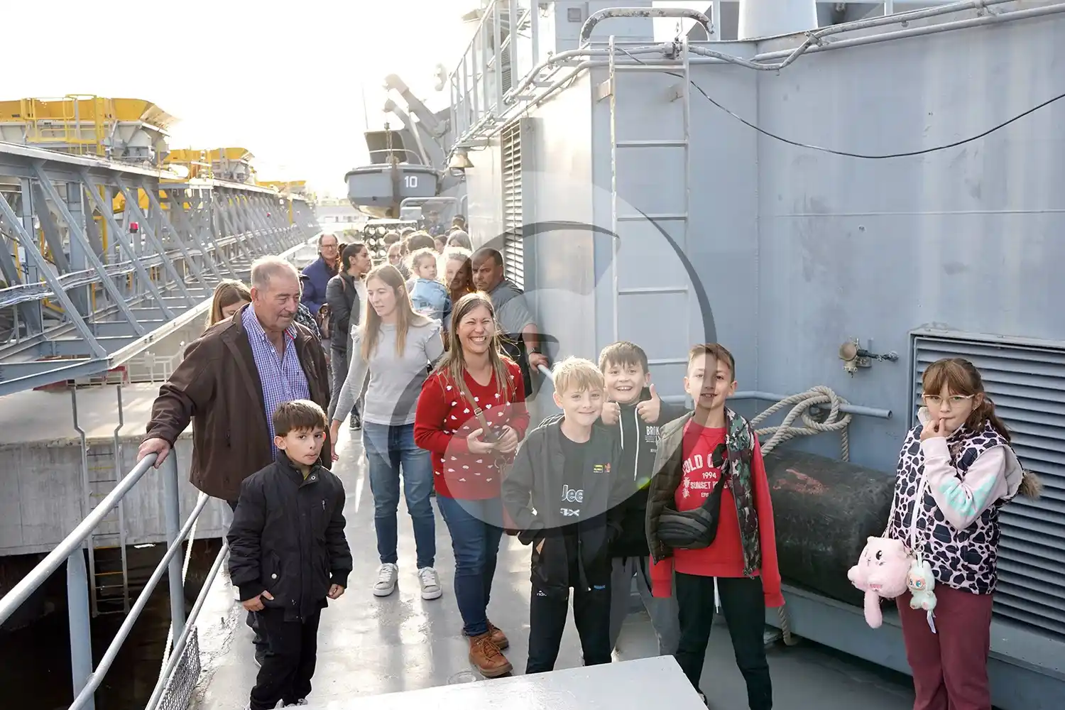 Interés. Generó la llegada del buque a Puerto Quequén y se puede visitar hoy de 14 a 18