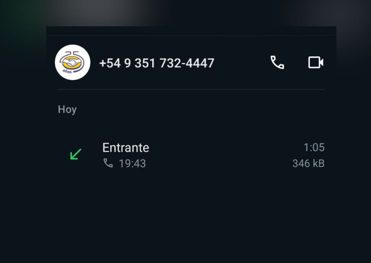 El número desde que llamaron para intentar llevar a cabo la estafa virtual.