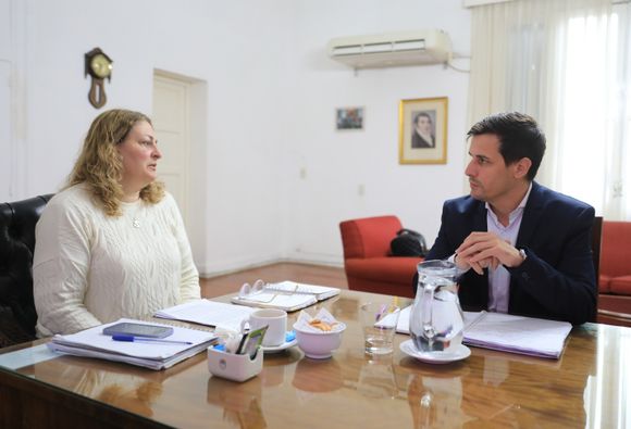 Traslado del Hospital. Viotti se reunió con la ministra de Salud de la Provincia