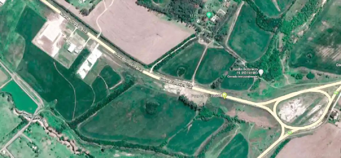 Dos posibles lugares para emplazar la playa de camiones