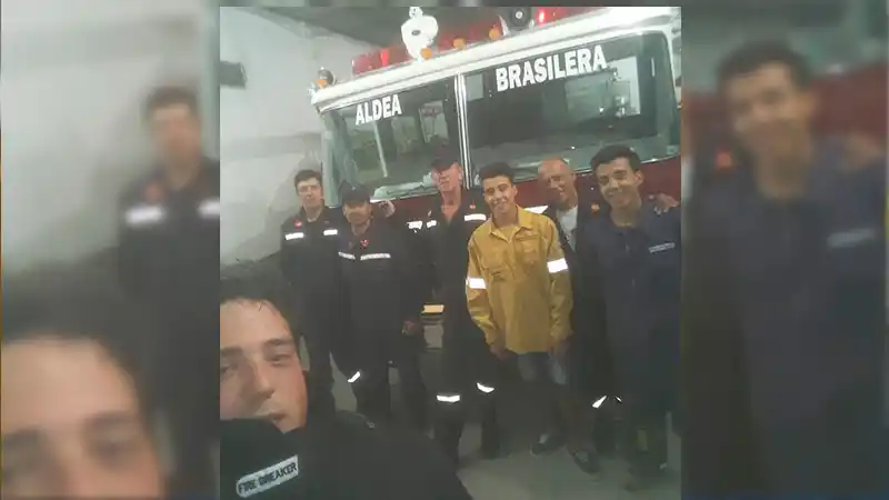 Bombero héroe salvó la vida de un bebé: "Abrió los ojitos como diciendo gracias"