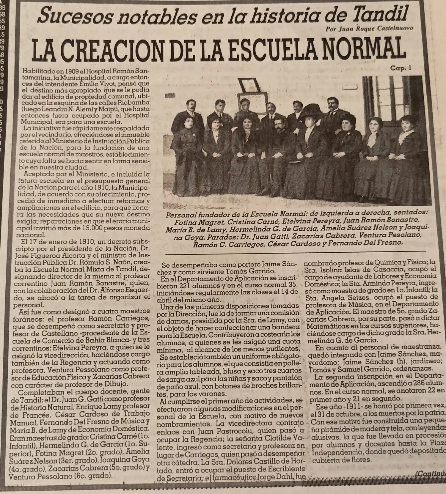 La creación de la Escuela Normal  - Cap. 1