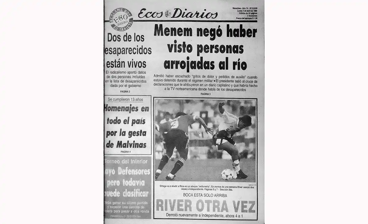 Lunes 3 de abril de 1995