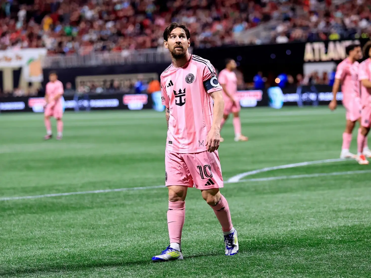 Messi sintió una molestia en el duelo frente a Atlanta United.