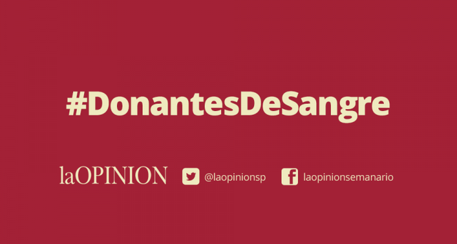 Este sábado, campaña de donación de sangre en el Centro de Comercio