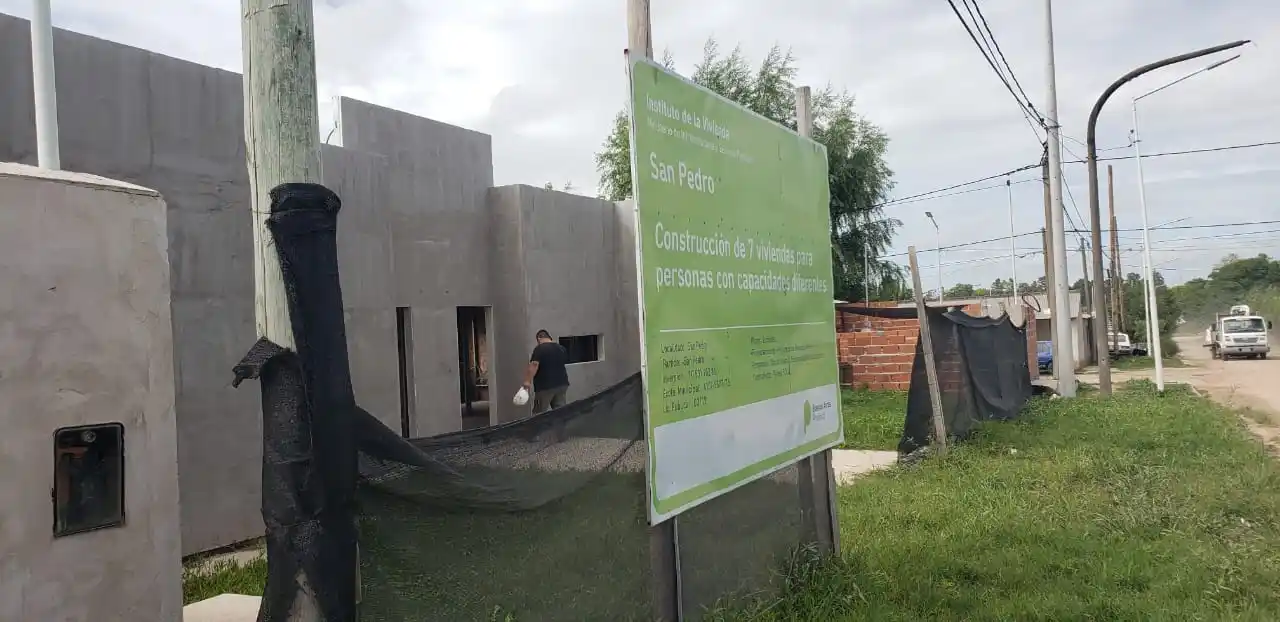 La obra de 7 viviendas para personas con discapacidad sigue parada y esperan pronta reactivación