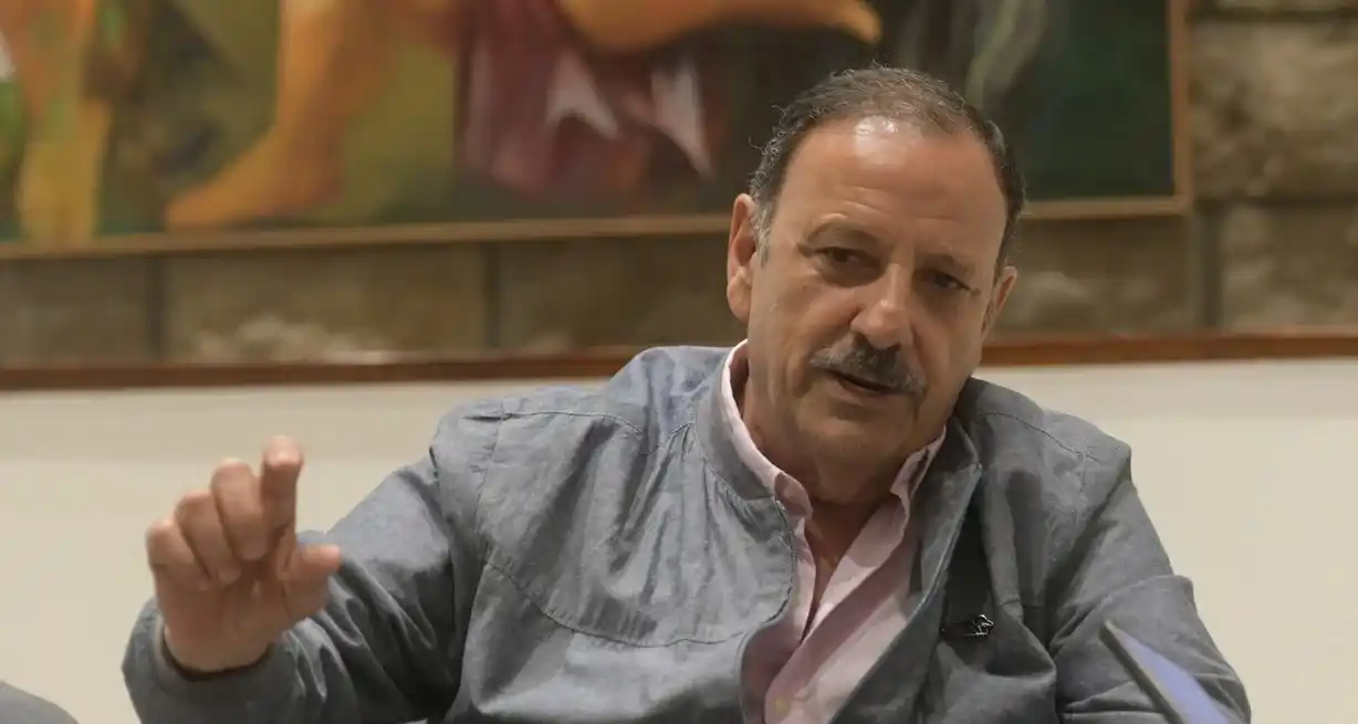 El gobernador de la provincia de La Rioja, Ricardo Quintela, oficializó su candidatura a la presidencia del PJ. Foto: Manuel Fabatía.