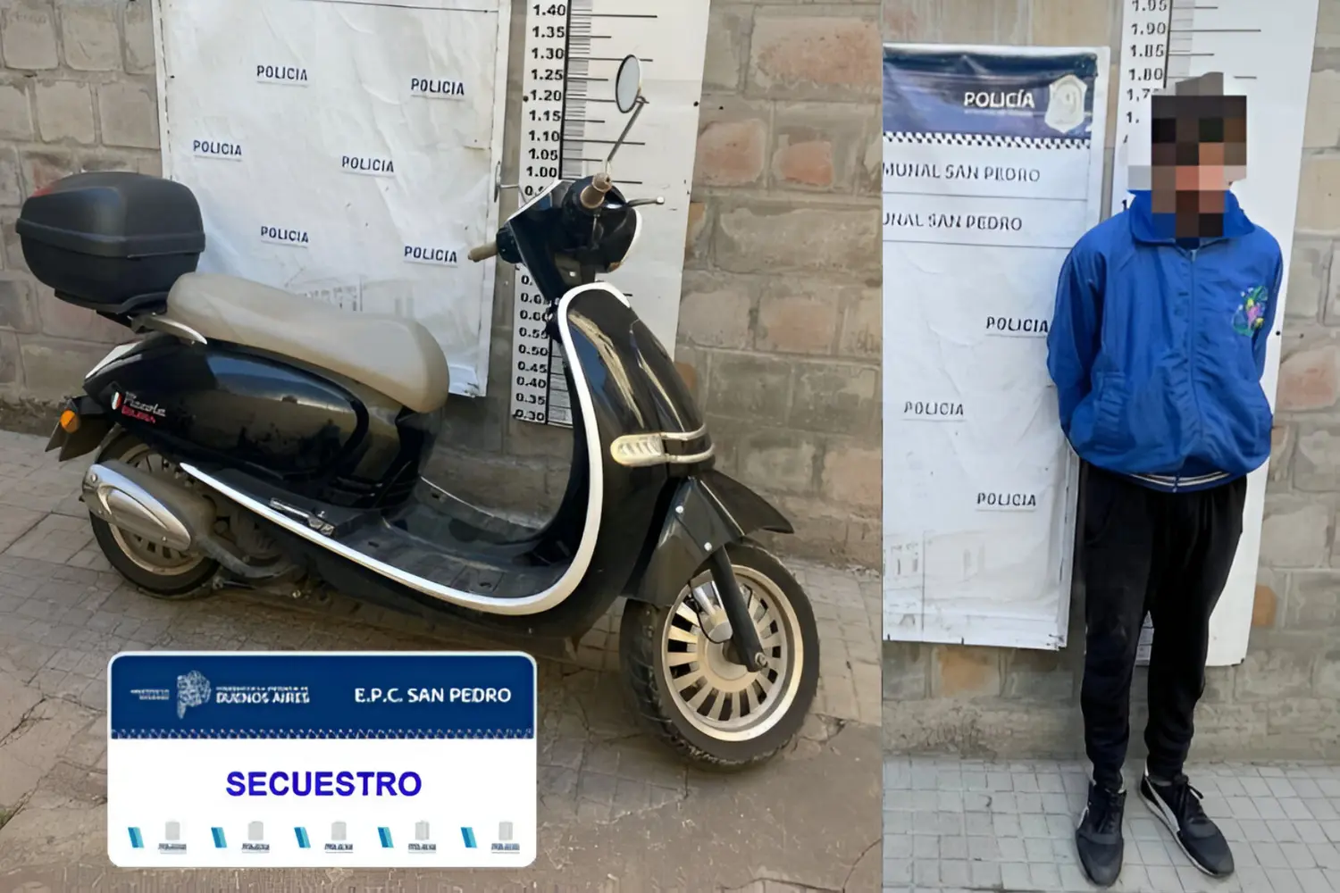 La moto fue recuperada en el barrio 104 Viviendas.