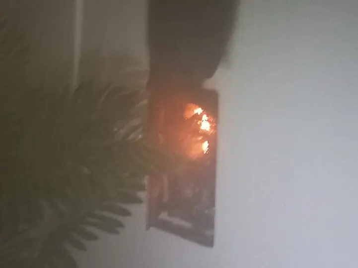 Hubo un principio de incendio en un local cerca de la Terminal de Ómnibus