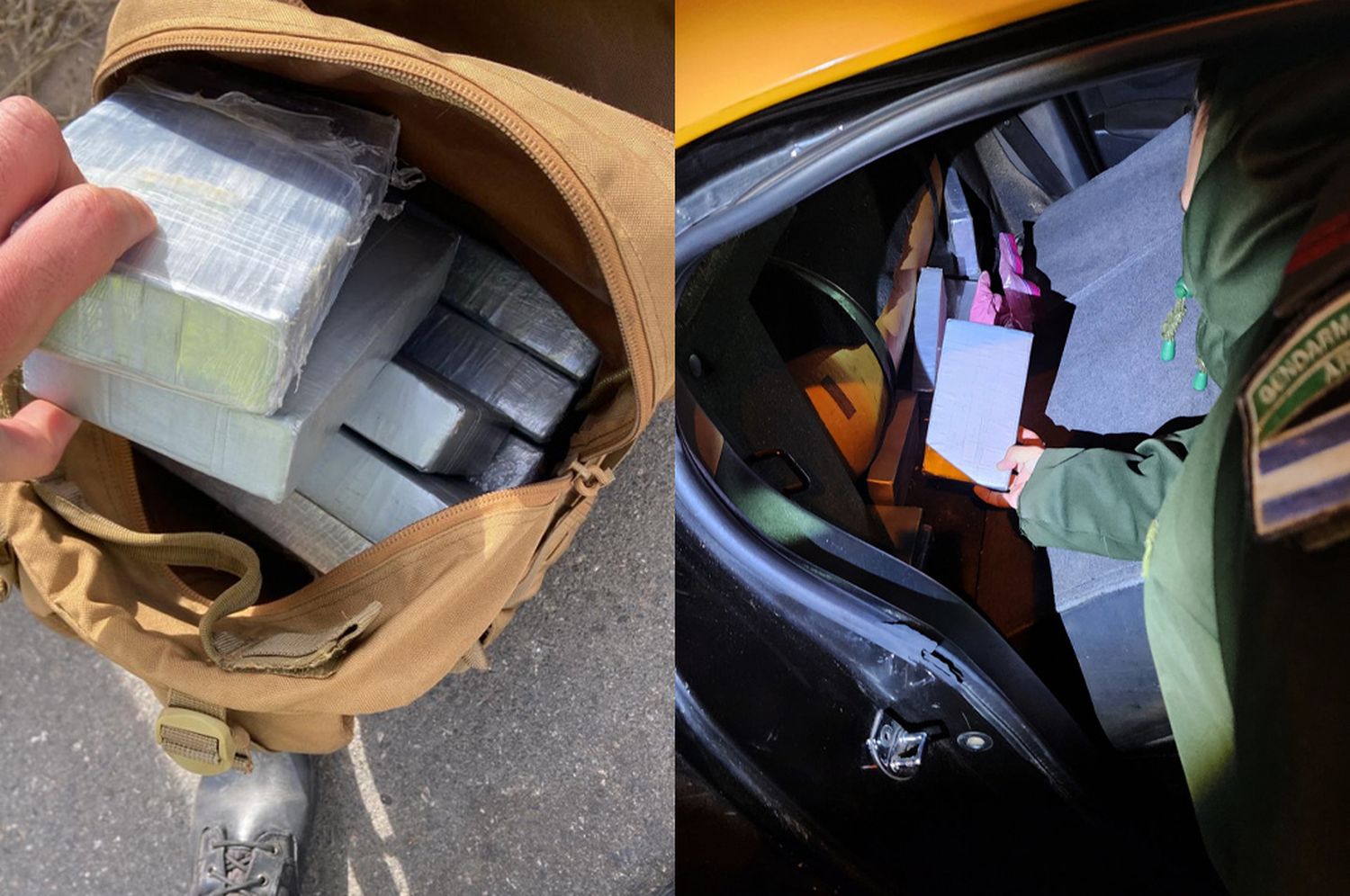 Taxista rosarino detenido en Junín con más de 26 kilos de cocaína ocultos en el auto