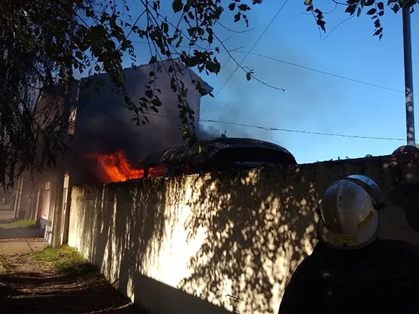 Se incendió una casilla
