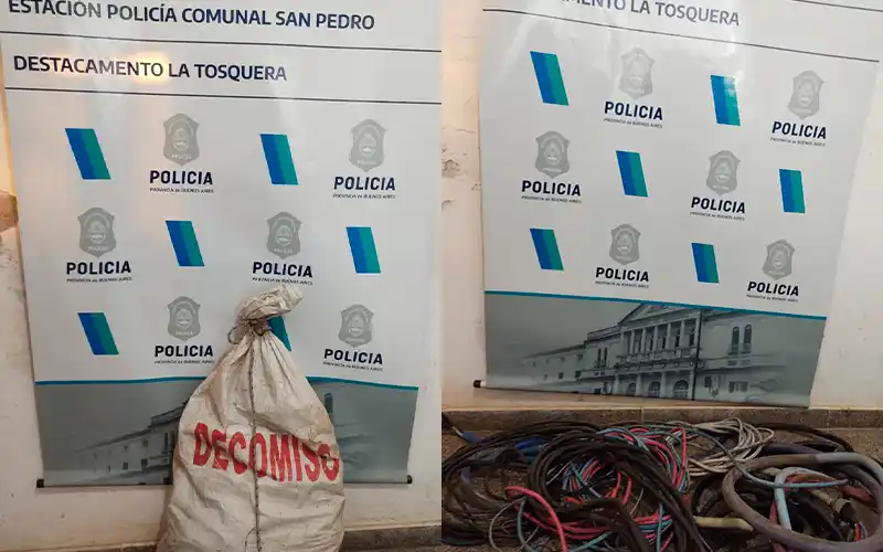 Tras sustraer alrededor de 200 metros de cables, delincuentes le dispararon a la policía y huyeron a caballo