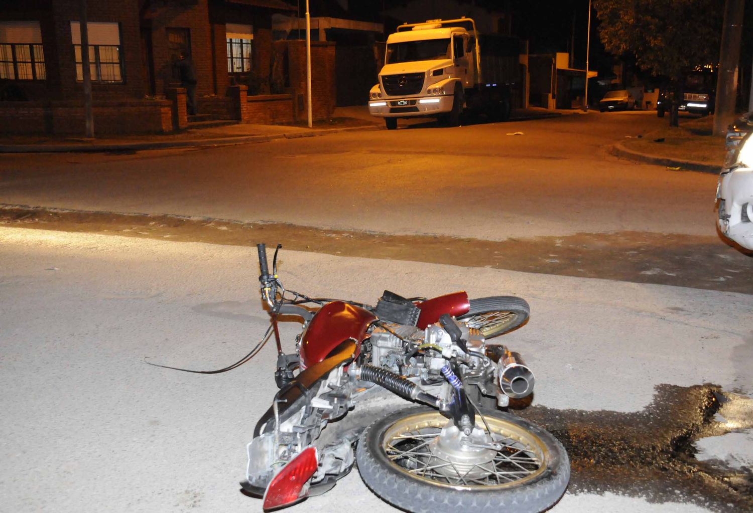 La madre del herido dijo que su hijo "tiene locura por las motos"