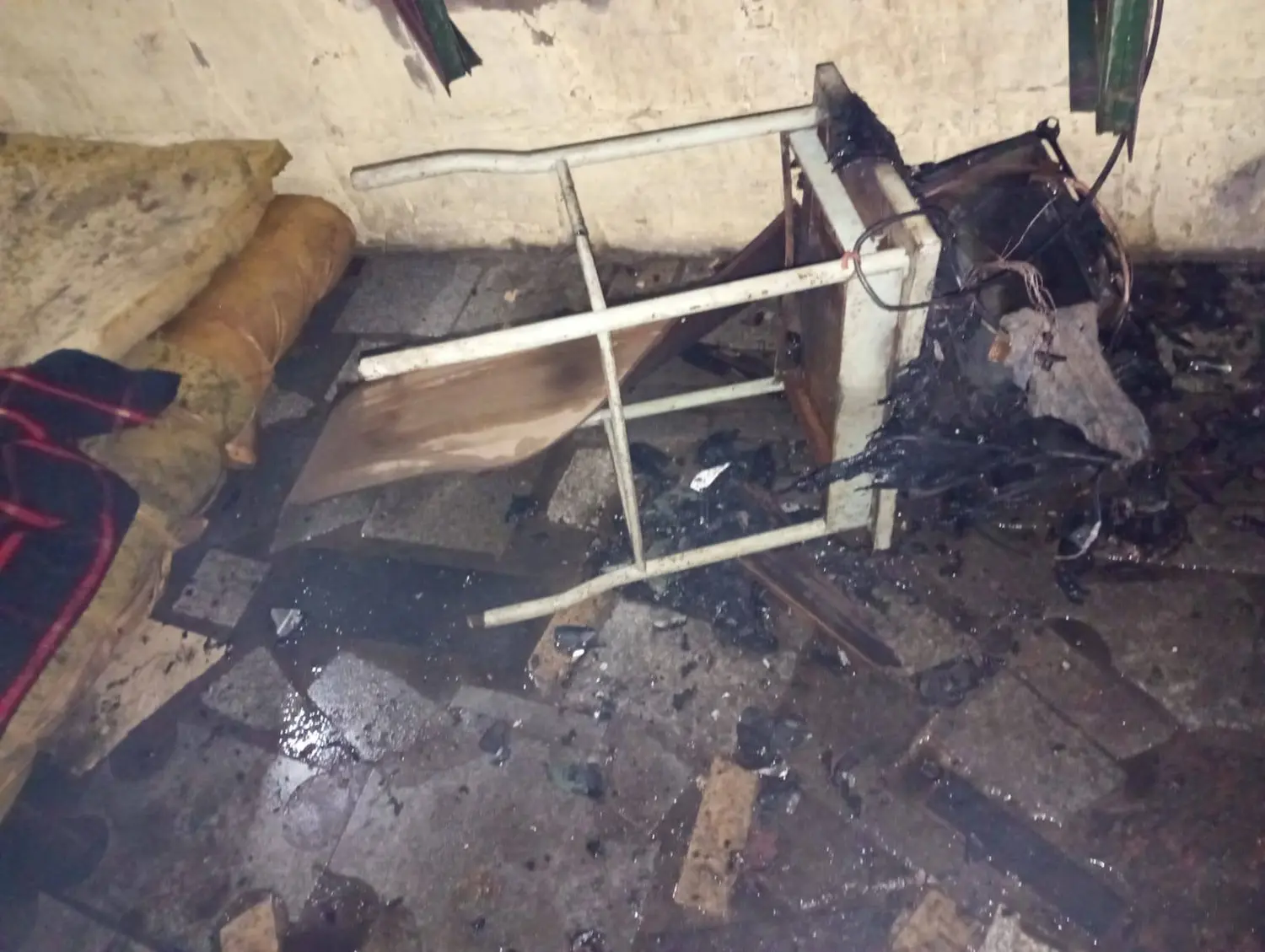 Daños materiales de importancia en una vivienda barrial por un siniestro