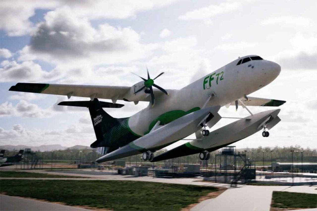 El FF72 es un ATR 72-600 convertido a anfibio con capacidad de lucha contra incendios forestales