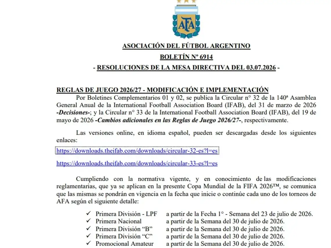 afa boletin