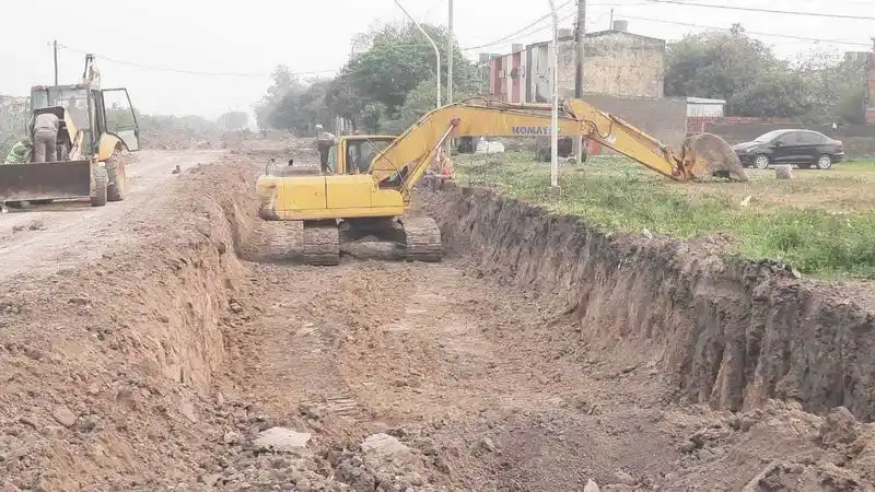 Circuito 5: avanzan importantes obras de saneamiento